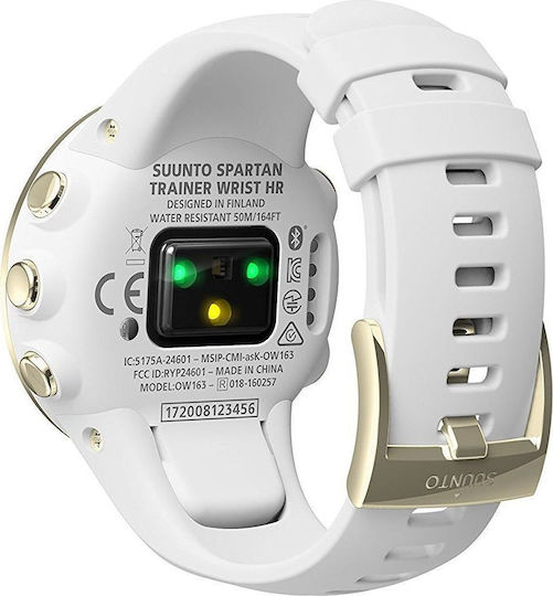 Suunto Spartan Trainer Wrist HR 46mm Waterproof Smartwatch with Heart Rate Monitor (White) view 3