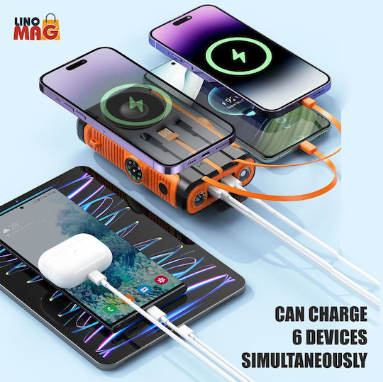 Linomag Solar Power Bank 20000mAh Orange view 5