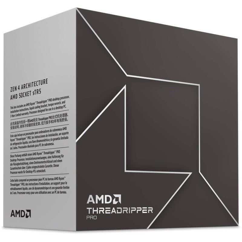 AMD Ryzen Threadripper PRO 7955WX 2.5GHz Processor 16 Core for Socket sTR5 in Box view 2
