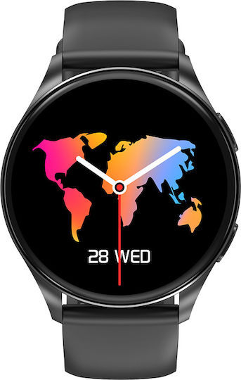 BlackView X20 45mm Smartwatch with Heart Rate Monitor (Black)