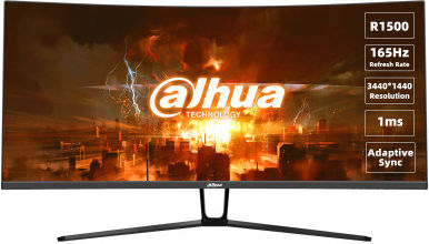 Dahua LM34-E330C Ultrawide VA Curved Gaming Monitor 34" QHD 3440x1440 165Hz with Response Time 1ms GTG