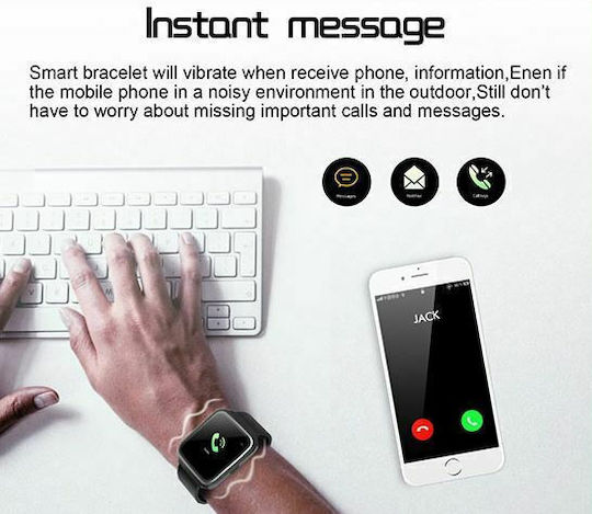 Z40 Smartwatch with Heart Rate Monitor (Black) view 2