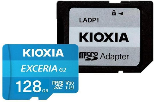 Kioxia Exceria G2 microSDXC 128GB U3 V30 UHS-I 100MB/s with Adapter vista 2