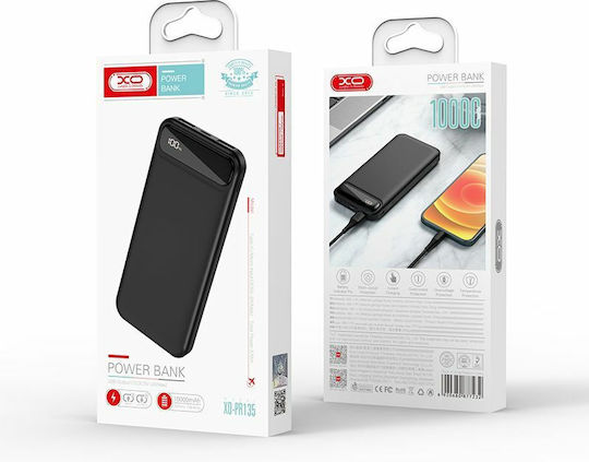 XO PR135 Power Bank 10000mAh with 2 USB-A Ports Black vue 4