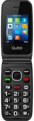 Qubo NEONW BK SOS Dual SIM Mobile with Large Buttons Black view 1