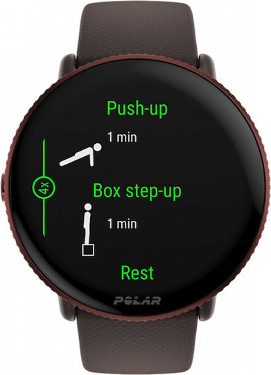 Polar Ignite 3 43mm Waterproof Smartwatch with Heart Rate Monitor (Brown Copper) view 3