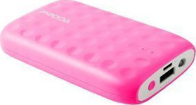 Remax MD03 Lovely Power Bank 10000mAh with USB-A Port Pink vue 2
