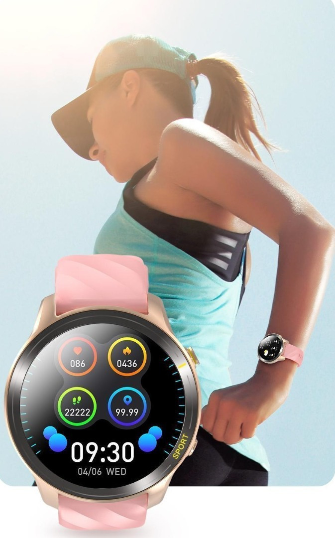 Awei H36 Smartwatch with Heart Rate Monitor (Rose Gold) view 3