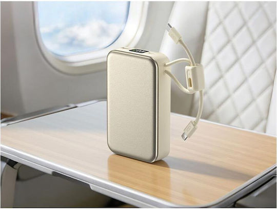 AT0639 Power Bank 20000mAh 22.5W Quick Charge 3.0 Beige view 2