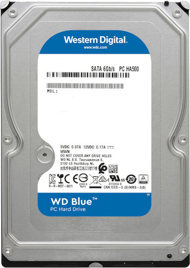 Western Digital Blue 4TB HDD Hard Drive 3.5" SATA III 5400rpm with 256MB Cache for Desktop WD40EZAX view 2