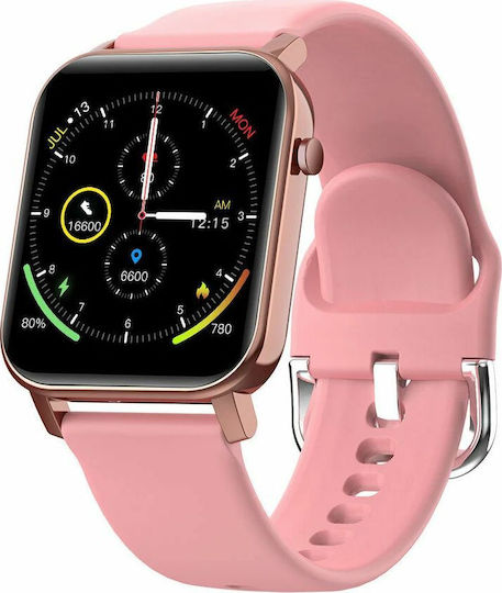 Kospet GTO Aluminium 45mm Waterproof Smartwatch with Heart Rate Monitor (Pink)