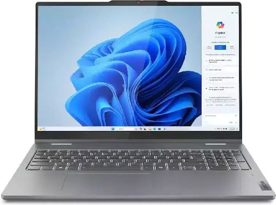 Lenovo IdeaPad 5 16AHP9 16" IPS FHD+ (Ryzen 5-8645HS/16GB/512GB SSD/W11 Home) Luna Grey (GR Keyboard) view 2