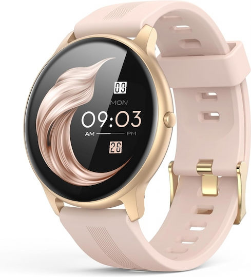 Pyramid International Smartwatch with Heart Rate Monitor (Rose Gold)
