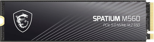 MSI Spatium M560 SSD 1TB M.2 Type with PCI Express 5.0 Connection S78-440L0F0-P83 view 2
