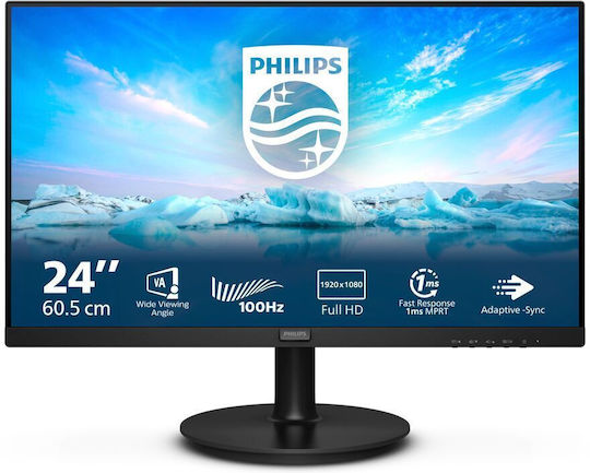 Philips V Line 241V8LAB VA Monitor 23.8" FHD 1920x1080 with Response Time 4ms GTG