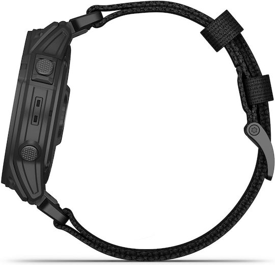 Garmin Tactix 7 Pro Titanium Waterproof Smartwatch with Heart Rate Monitor (Black Nylon Band) vue 3