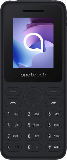 TCL OneTouch 4041 Dual SIM (125MB/125MB) Mobile with Buttons Dark Night Grey view 2