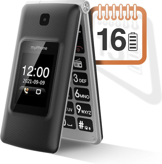 MyPhone Tango Dual SIM (125MB) Mobile with Large Buttons Black view 9