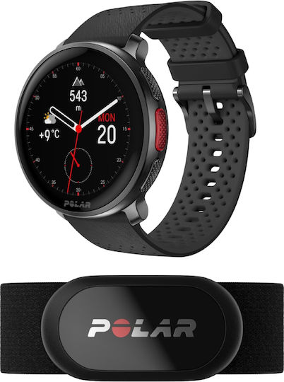 Polar Vantage V3 & H10 bundle S-L Aluminium 47mm Waterproof Smartwatch with Heart Rate Monitor (Night Black) view 2