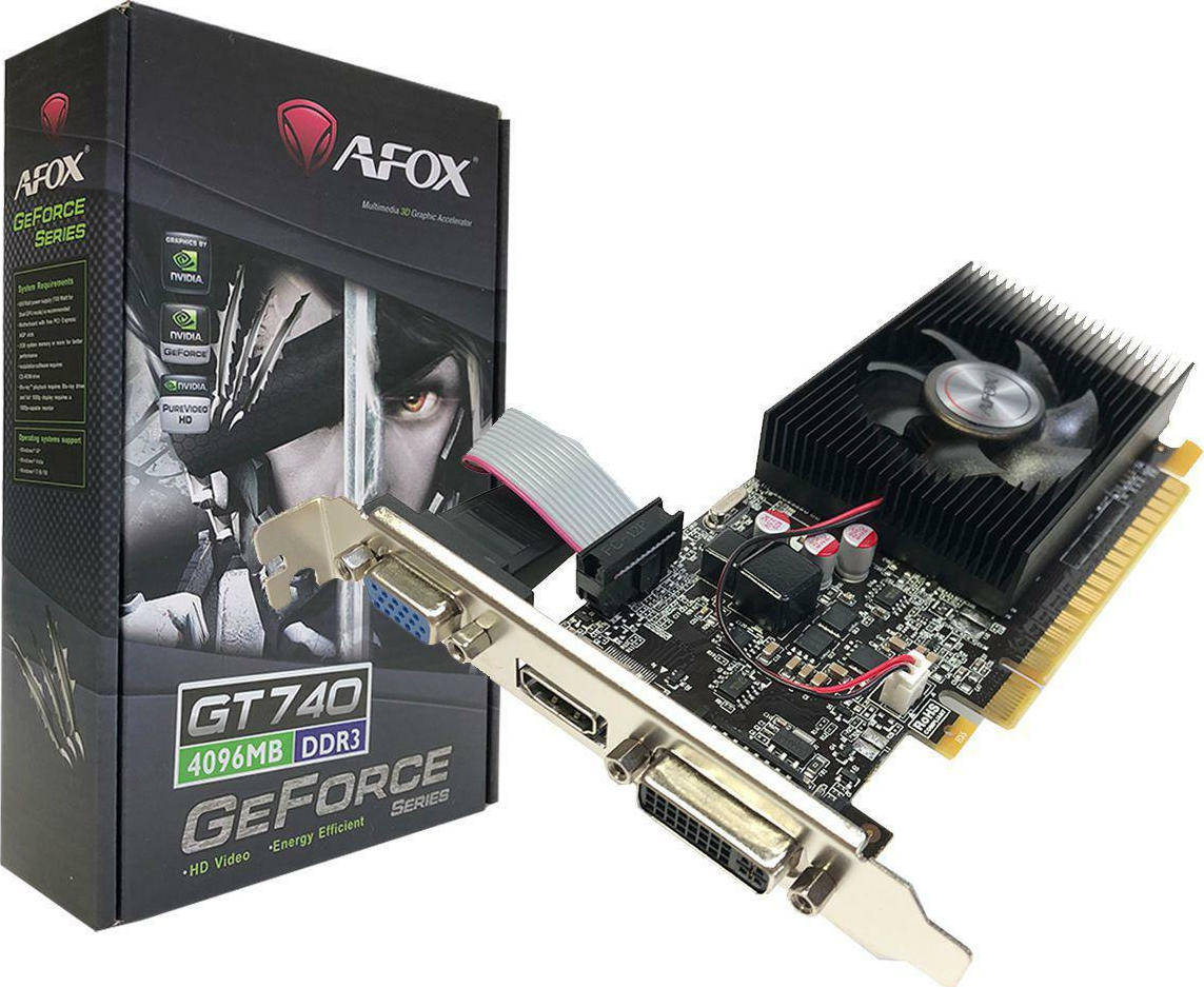 Afox GeForce GT 740 4GB GDDR3 Graphics Card AF740-4096D3L1 view 1