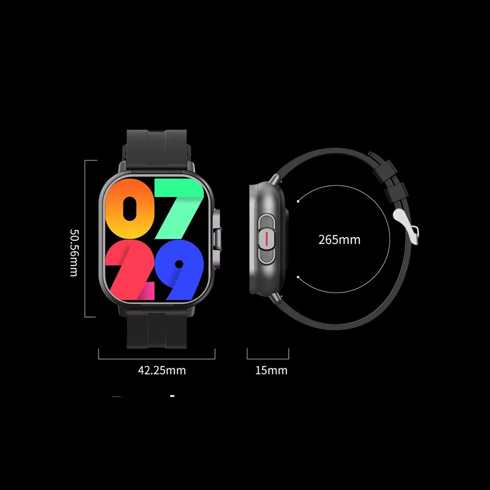 LD1 Aluminum Smartwatch with Heart Rate Monitor Black view 5