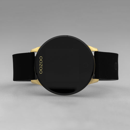 Oozoo Q00120 Stainless Steel 43mm Smartwatch with Heart Rate Monitor (Gold / Black) view 5