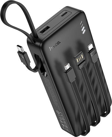 Hoco J146A Power Bank 20000mAh with USB-A Port and USB-C Port Black
