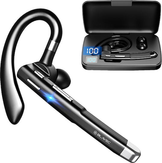 Blavec Discover 55 In-ear Bluetooth Handsfree Earphone with Charging Case Black view 1
