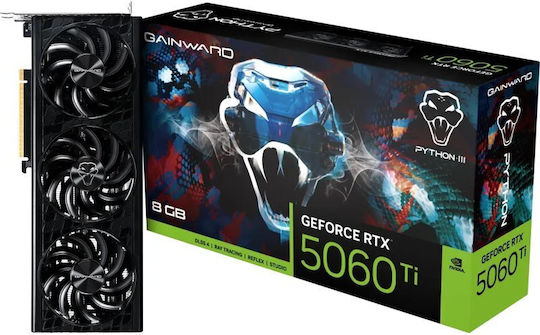 Gainward GeForce RTX 5060 Ti 8GB GDDR7 Python III Graphics Card view 1