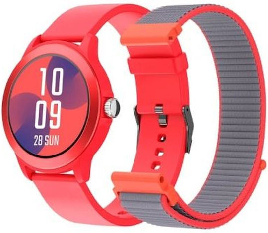SPC Smartee Duo Vivo 9651R Smartwatch with Heart Rate Monitor (Red)