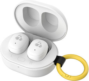 Powertech PT-1393 In-ear Bluetooth Handsfree Earphones with Sweat Resistance and Charging Case White view 6