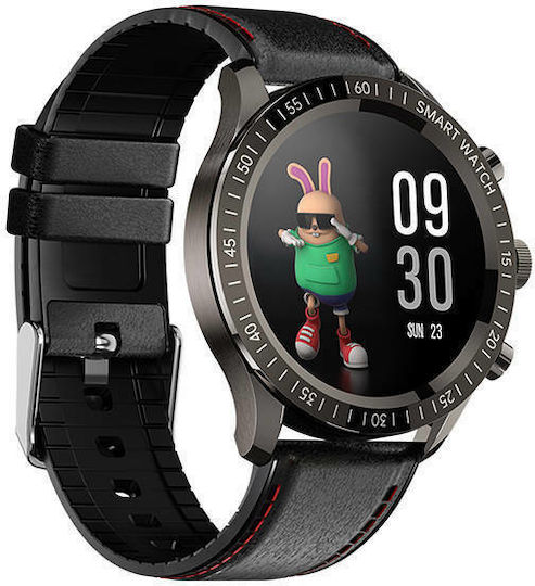 Colmi Sky 5 Plus 45mm Smartwatch with Heart Rate Monitor (Black Silicone) view 2