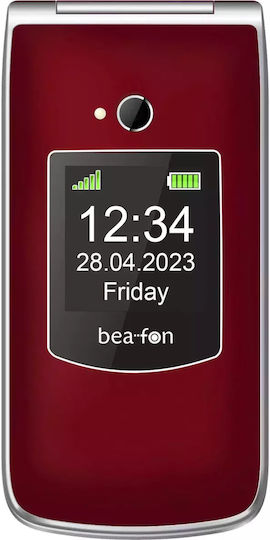 Bea-fon SL605 Dual SIM Mobile with Large Buttons Red view 1