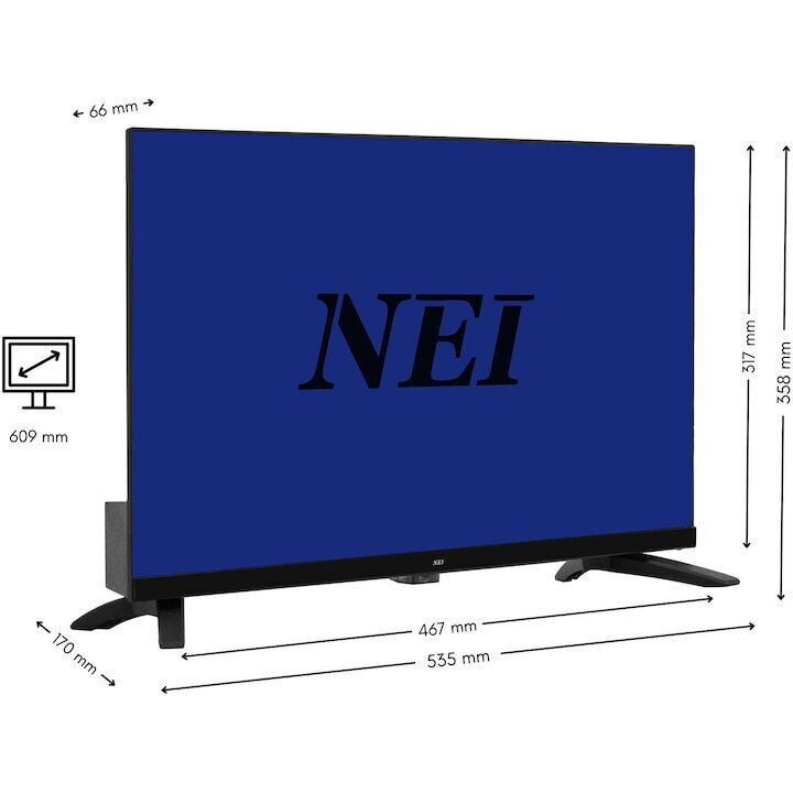 Nei Television 24" HD Ready LED 24NE4001C (2025) view 7