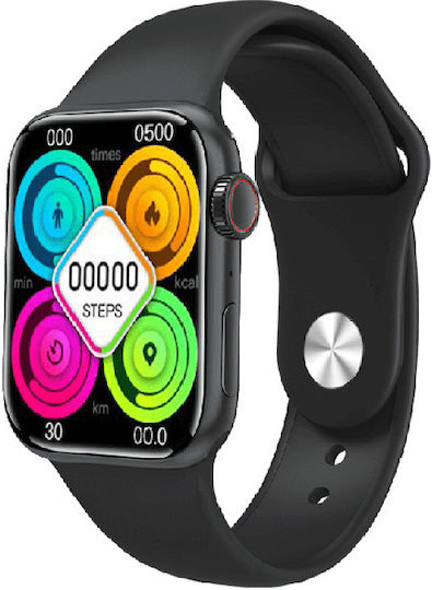 GS8 Max Smartwatch with Heart Rate Monitor (Black)