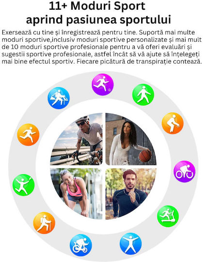 Smartwatch with Heart Rate Monitor (Pink) vue 6