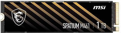 MSI Spatium M461 SSD 1TB M.2 Type with PCI Express 4.0 Connection S78-440L1D0-P83 view 2