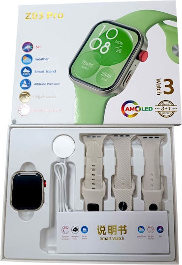 Z03 Pro 44mm Smartwatch with Heart Rate Monitor (Gray) view 3