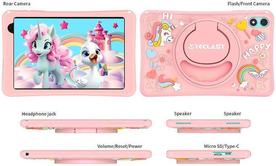 Teclast P85T Kids 8Inches Tablet (4GB/64GB) Pink vue 3