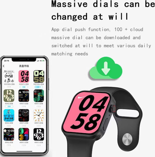 NO.01 Pro Watch 7 with Heart Rate Monitor (Black) view 2