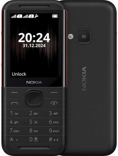 Nokia 5310 (2024) Dual SIM Mobile with Buttons (English Menu) Black/Red view 1