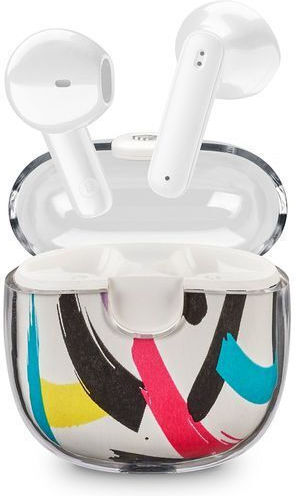 Cellular Line Drip 1 In-ear Bluetooth Handsfree Earphones with Charging Case Transparent view 1