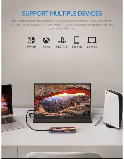 Arzopa S1 TABLE IPS HDR Portable Monitor 15.6" FHD 1920x1080 view 9