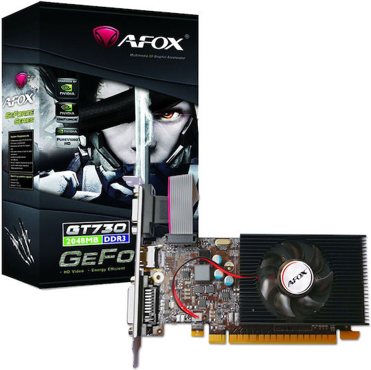 Afox GeForce GT 730 1GB GDDR3 LP Graphics Card view 1