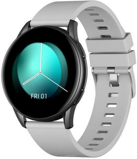 Obaku Strand Aluminium 40mm Smartwatch with Heart Rate Monitor (Gray) vista 3
