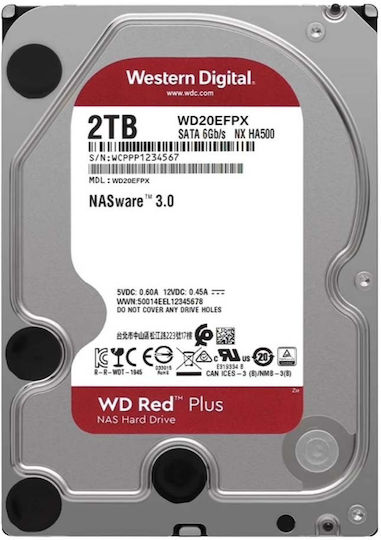 Western Digital Red 2TB HDD Hard Drive 3.5" SATA III 5400rpm with 64MB Cache for NAS WD20EFPX view 6