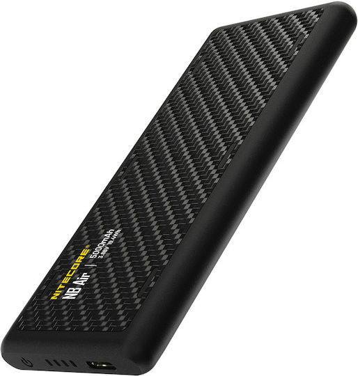 NiteCore NBair Power Bank 5000mAh 18W with USB-C Port Black