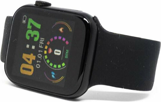 T600+ Smartwatch with Heart Rate Monitor (Black)