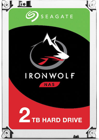 Seagate Ironwolf 2TB HDD Hard Drive 3.5" SATA III 5900rpm with 256MB Cache for NAS ST2000VN003 view 2