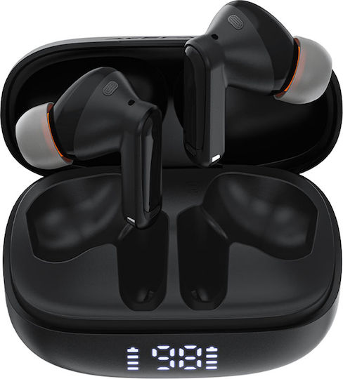 Acefast W1 In-ear Bluetooth Handsfree Earphones with Sweat Resistance and Charging Case Black